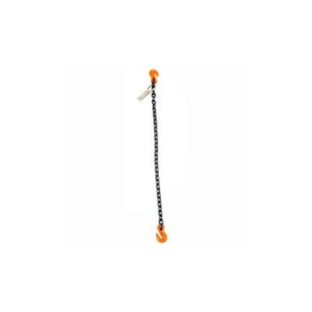 Mazzella Mazzella Lifting B151053 3' Single Leg Chain Sling W/ Grab Hook S5103803S03